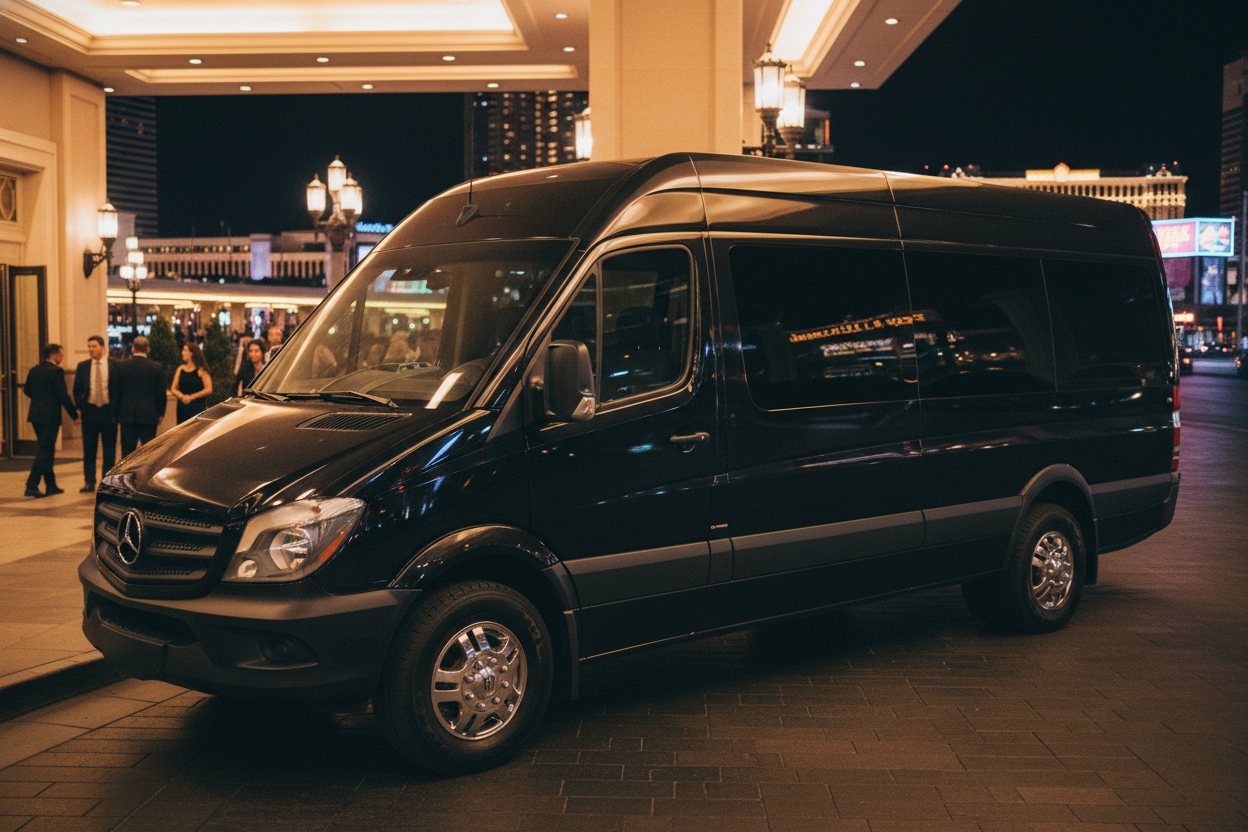 Mercedes Sprinter — Las Vegas limo fleet.